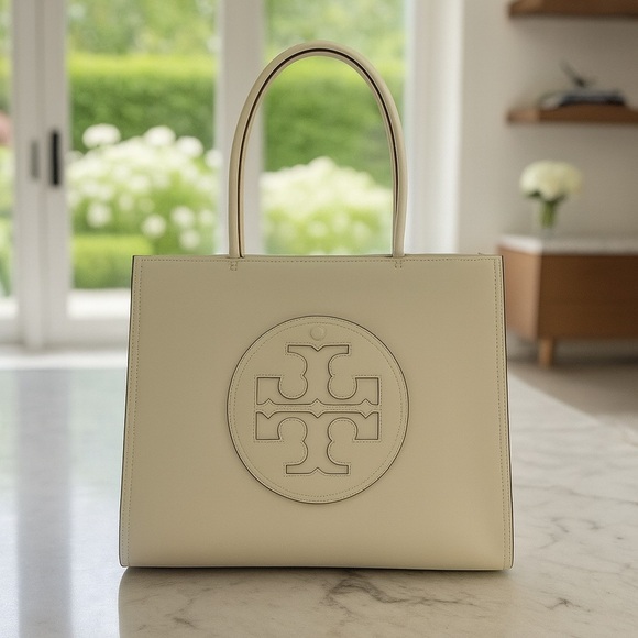 Tory Burch Handbags - Tory Burch Perry Triple-Compartment Tote White Leather Bag 14”x10”x4” Brand New